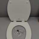 Bemis 1500EC Durable Wood Toilet Seat with Easy Clean Hinges, Made in USA, Elongated, Biscuit