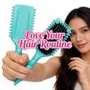 2 x Bounce Curl Brush, Flexibility Spiral Hair Brush, Scalp Massager Spring Brush for Curly, Thick Hair & Hairbrush Great Wet And Dry Hair Detangling Smoothing for Women and Men (Green)