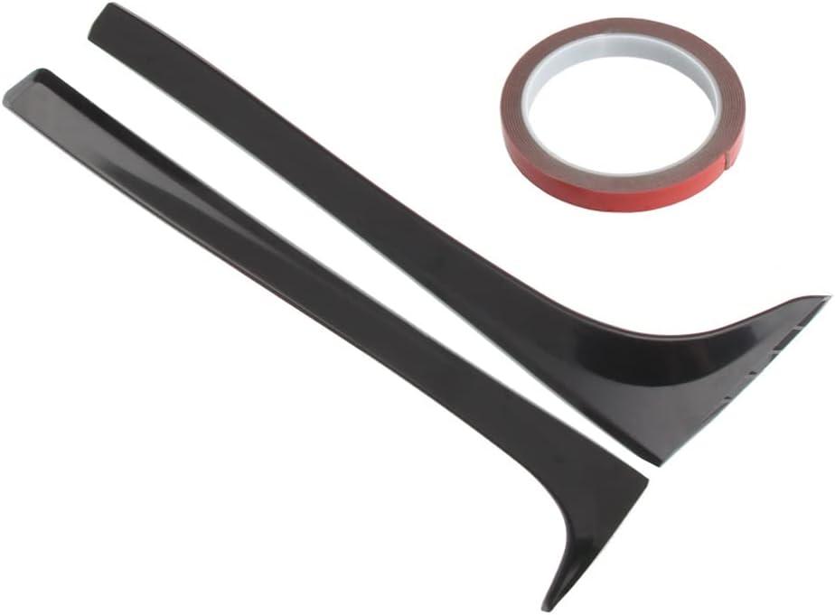 Rear Window Spoiler Side Wing Cover Trims, Rear Window Spoiler Side Wing Cover Trims, Compatible with VW Golf 7 7.5 MK7 MK7.5 2014-2018. Fit for 1.2T 1.6T, Matte Black