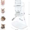 Niteangel Water Bottle with Stand for Syrian Dwarf Hamsters Gerbils Mice Rats Degus Small pet (Transparent)
