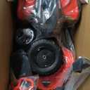 Kids ATV 4 Wheeler, 24V 2 Seater Electric ATV Quad w/4WD Motor, Protective Gear Set, Bluetooth, LED Lights, Spring Suspensions, Battery Powered Ride on Toys for Big Kids, Boys, Girls, Red