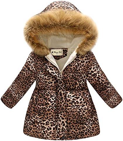 Miss Bei Girl's Winter Coat Jacket Hooded Kids Toddler Flower Print Parka Outwear Warm Cotton Puffer Hooded Jacket 140