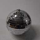 Mirror Disco Ball 8 Inch Hanging Disco Ball for Party Wedding Holiday Home Decoration, Silver