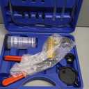 Orion Motor Tech Brake Bleeder Kit with Hand Vacuum Pump and Adapters, Brake Bleeding Kit for Brake Fluid Power Steering Fluid More, Vacuum Brake Bleeder Pump with Pressure Gauge (Blue)