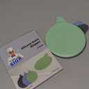 MR.SIGA Silicone Bathtub Stopper, Drain Stopper for Shower, Sink, 5.1" Diameter, 3 Pack (Green+blue+grey)