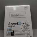 Angol Shiold Slow Close Wood Toilet Seat（Biscuit, Round 16.5''）