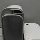 MOPALL Small Bathroom Trash Cans with Lids,Motion Sensor Bathroom Trash Can,Narrow Waterproof Plastic 3.5 Gallon Automatic Adsorption Touchless Garbage Can,White