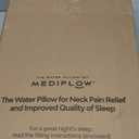 Water Pillow Memory Foam re-Invented with Waterbase Technology - Clinically Proven to Reduce Neck Pain & Improve Sleep Quality. (Single Pack) (White)