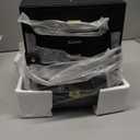 AKOZLIN Jewelry Box Organizer Functional Leather Jewelry Storage Case for Women Girls Ring Necklace Earring Bracelet Holder Organizer with Mirror Black (Regular)