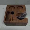 Walnut Espresso Tamping Station 54mm for Breville Machines Espresso Accessories Organizer Tamper Distributor Portafilter Holder and Multi Accessory Storage