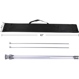 SUERUI Adjustable X Banner Stand Fits Any Banner Size Width 23" to 32" and Height 63" to 78",Portable Retractable Banner Holder with Carrying Bag - Customize Banner for Trade Show, Exhibition, 2 Pack