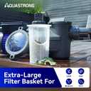 Aquastrong In/Above Ground Pool Pump High Flow Self Primming Swimming Pool Pump,Deep Blue