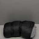 Waterproof Outdoor Blanket 82X 55 Packable, Stadium Blankets for Camping with Sherpa Fleece Lining, Large Windproof Emergency Throw for Garss Picnic Hiking Road Trip, Machine Washable, Black 300GSM