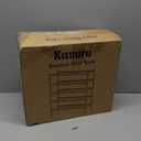 Kitsure Bamboo Wooden Shoe Rack for Closet - Stackable Shoe Organizer with Modular Structure, Space-Saving Shoe Shelf for Entryway, Living Room, Bedroom, 26.8" Wide - 4 Tiers, Natural