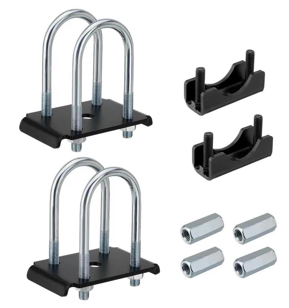 MISFORSPIRT Trailer U Bolt Kit for 2-3/8" Axle – Compatible with Dexter K7138400, 3500LB Heavy Duty U-Bolts, Spring Seats & Tie Plates – Corrosion-Resistant Complete Axle Repair Kit
