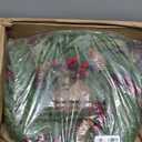 24 Inch Artificial Christmas Wreaths for Front Door, Large Winter Green Pine Wreath with Red Berries and Hangers, Real Touch Door Wreath for Wall Window Fireplace Indoor Outdoor Home Decor