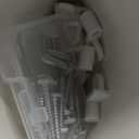 Blulu 24 Pack 3/8 in Nylon Window Screen Clip with Screws Offset Window Clips for Fastens Winter Window Screens, Storm Windows, Storm Panels, Screen Door Clips (White)