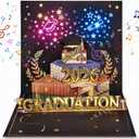 Leopong 2026 Graduation Pop Up Card with Lights & Music for Graduates
