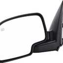 ZAPOSTS Side View Mirror Replacement Fit for 19992002 Chevy Silverado 1500 2500 HD 3500 HD,GMC Sierra 1500 2500 HD,GMC Yukon/Yukon XL 1500 Black Power Adjusted Heated Manual Folding Driver Side
