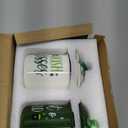 Nefelibata St. Patrick's Day Ceramic Canister Tiered Tray Decor Bowl Pot o' Gold Irish Kisses Candy Holder with Green Buffalo Plaid Bowknot Shamrock Table Centerpiece Decoration Supplies, Set of 2