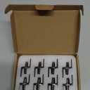 SDTWZW 5mm Shelf Pegs L-Shaped Cabinet Support Pins Bracket Style Clips for Bookcase Kitchen Closet Shelves Holders,16 PCS Gun Metal