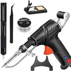 Welder Set, Internally Heated Industrial Welding Tools, Multi-function Soldering Iron Soldering Gun Set with Spare Tin Wire for Electronics Welding Repair DIY