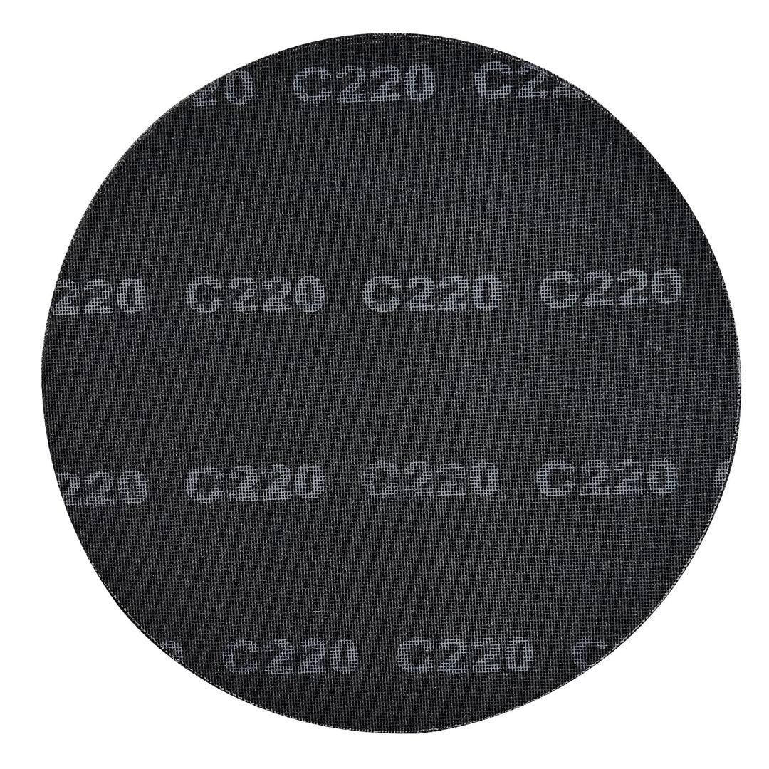 17” Sanding Screen Discs, Black Silicon Carbide Mesh Floor Sanding Screen for Wood Floors, Epoxy Maintenance, 220 Grit, 10-Pack