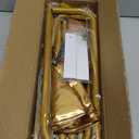 Wedding Sign Holder Adjustable up to 5.7 FT Tall - Welcome to Our Wedding Sign Stand with Design Bundle, Hanging Straps & Water Bags, Seating Chart Display, Metal Easel for Baby Shower & Party - Gold