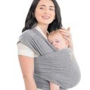 KeaBabies Baby Wrap Carrier  All in 1 Original Baby Carrier Newborn to Toddler Sling, Easy to Wear, Hands Free Bonding, Lightweight, Breathable Infant Wraps (Light Heather)