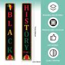 Black History Month Decorations Black History Month Welcome Sign Pan African American Black History Month Decorations and Supplies for Home Party