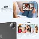 2025 11" Android 15 Tablet with Keyboard, 5G Mouse, WiFi 5G, with 16GB+128GB(1TBTF), 4G LTE Tablets with 2 SIM Slots 1 SD octa-core, 1080FHD, 13+8MP, 7000mAh, Type C/GPS/OTG Grey