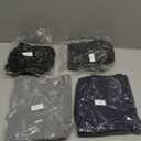 Men's Crew Neck T-Shirts 4-Pack - Soft Short Sleeve Basic Tees, Comfortable Classic Fit Jersey Shirts for Men (Large, A08-black/Carbon/Heather Gray/Navy)