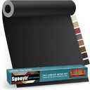 Leather Repair Patch Tape Kit, 16" x 30" Self Adhesive Leather Repair Patch for Furniture, Vinyl Leather Repair Kit for Car Seat, Chairs, Couch, Sofa, Boat Black