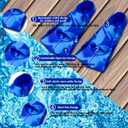Kids Swim Fins,Short Youth Fins Swimming Flippers,Swim Training Fins for Lap Swimming,for Children Girls Boys Beginners, Size: S [US Kids 2-3.5]