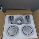 Black Bathroom Light Fixtures 2 Lights Vanity Lights with Milky White Frosted Glass Shade Bathroom Vanity Light 14 inch Wall Sconce Lighting Bath(Exclude E26 Bulb)