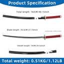 Yuta Okkotsu Sword Replica, Anime Cosplay Prop with Free Sword Display Stand & Carry Bag, Plastic Katana for Collection & Role Play, 102cm/40.2" total, 70.5cm/27.8" blade