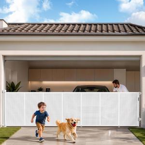 EZIGO 160 Inch Retractable Baby Gates, 41 Inch Extra Tall Retractable Gate