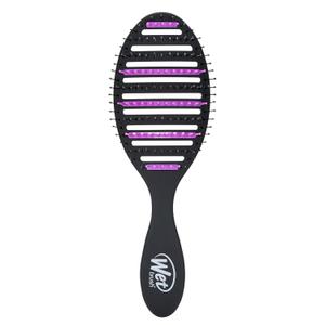 Wet Brush Refresh and Extend Speed Dry Black Detangling Hair Brush -Vented Design and Ultra Soft HeatFlex Bristles Are Blow Dry Safe -Removes Dirt Excess Oils and Impurities-Charcoal Infused Bristles (1 Count (Pack of 1))