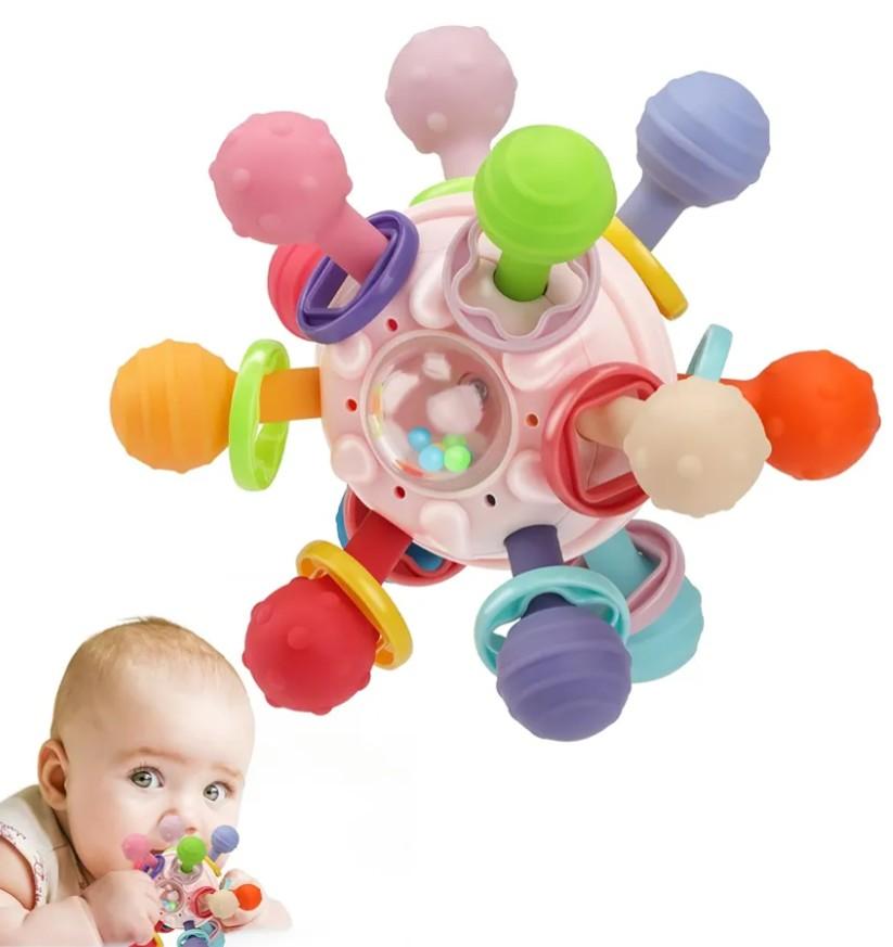 Baby Montessori Sensory Toys for 0-6 6-12 Months, Baby Teether Teething Toys for Babies 0 3 6 9 12 18 Months, Newborn Infant Learning Developmental Toys Gifts for 1 2 Year Old Boys Girls