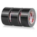 Heavy Duty Duct Tape, Black Tape 2 Inches x 30 Yards 3-Pack, 8.27 mil, Strong, Flexible, No Residue, All-Weather and Tear by Hand - for Repairs, Industrial, Professional Use