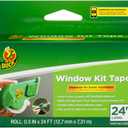 Duck Brand Window Kit Tape with Refillable Dispenser, Double-Sided Tape with Strong Adhesion for Use with Duck Brand Window Insulation Kit Tape, 0.5 Inches by 24 Feet, Green (1/2 in. x 24 ft. roll)
