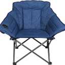 Zenithen Limited Foldable Guidesman Padded Durable Portable Folding Chair, Perfect for Camping, Outdoor Recreation, Accent, or Sporting Events, Blue (Pack of 1)
