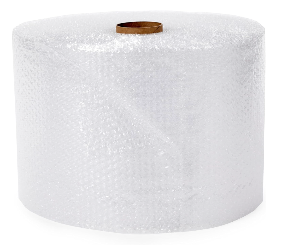 Bubble Wrap for Moving, Packing, Shipping and Storage, Perforated Protective Cushioning for Fragile Items, 12-inch x 175-ft Long Roll, Small 3/16", Clear