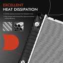 A-Premium Engine Coolant Radiator Assembly with Transmission & Engine Oil Cooler Compatible with Chevy Blazer, S10 & GMC Jimmy, Sonoma & Isuzu Hombre & Oldsmobile Bravada 4.3L, Automatic Transmission