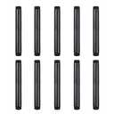 Niubid 10 Pack 1/2 Inches x 6 Inches Black Malleable Steel Nipples Fitting, DIY Steampunk Industrial Vintage Style.