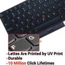 LeFix Laptop Backlit Keyboard,Replacement Keyboard Compatible with Lenovo Thinkpad E580 E585 E590 E595|T590 |L580 L590|P52 P53 P53s P72 P73,01YP680,US Layout
