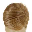 GNIMEGIL Funny Wigs for Adults Halloween Costume for Men Pixie Cut Wig with Bangs Famous People Costumes for Adult Unisex Celebrity Wigs for Cosplay (Blonde)