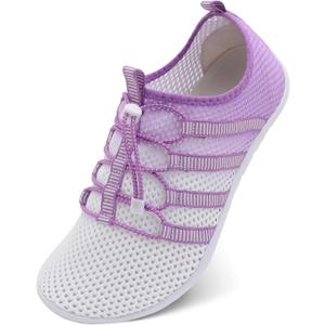 JIASUQI Athletic Hiking Beach Water Shoes Barefoot Aqua Swim Sports Walking Shoes for Women Men (Purple, M)