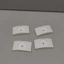 Wall Nanny - Baby Gate Wall Protector (Made in USA) Protects Walls and Doorways from Pet Gates - for Pressure Mounted Indoor Safety Baby Gates - White (4-Pack)