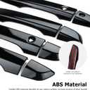 Upgraded Door Handle Cover Compatible for Honda Civic 2021 2020 2019 2018 2017 2016 Accessories Door Handle Protectors for 10th Gen Honda Civic (Glossy Black)